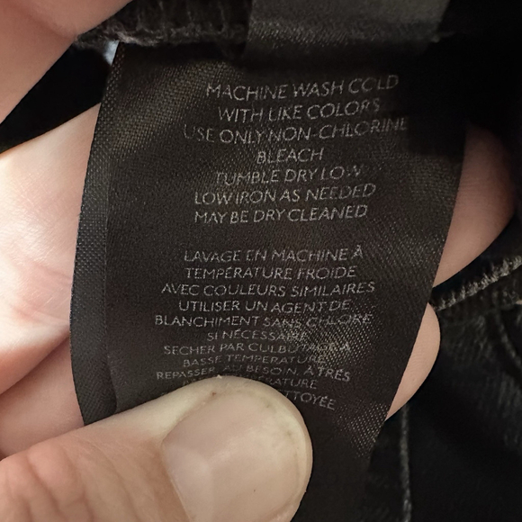 Free People Button Fly High Rise Super Wide Leg Cropped Landry Jeans Sz 27 Black - Picture 8 of 9